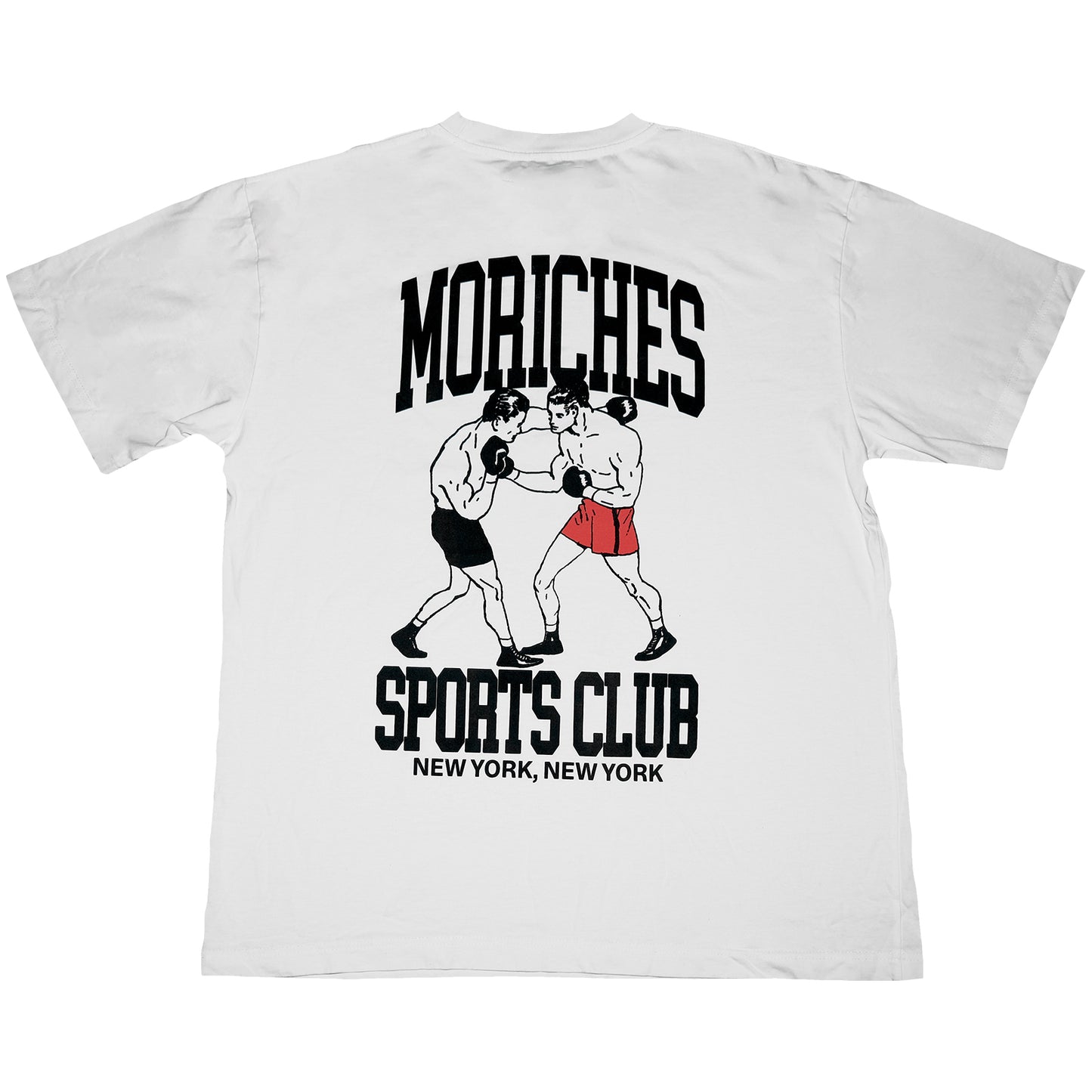 MORICHES SPORTS CLUB White Boxer Tee
